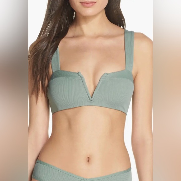 L*Space Lee Lee Ribbed Bikini Top in pink - Picture 3 of 10